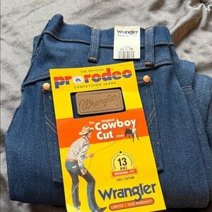 Wrangler Men's Dark Blue Bootcut Jeans